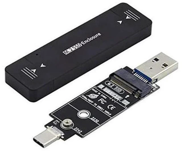 Main image of NFHK Combo Type-C & USB3.0 to NVME M-Key M.2 NGFF SATA SSD PCBA Case 2230/2242mm Adapter RTL9210B Chipset