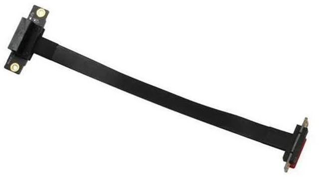 Alt view image 3 of 7 - 4X PCIE X1 Riser Cable Dual 90 Degree Right Angle Pcie 3.0 X1 To X1 Extension Cable 8Gbps PCI Express 1X Riser Card 20Cm
