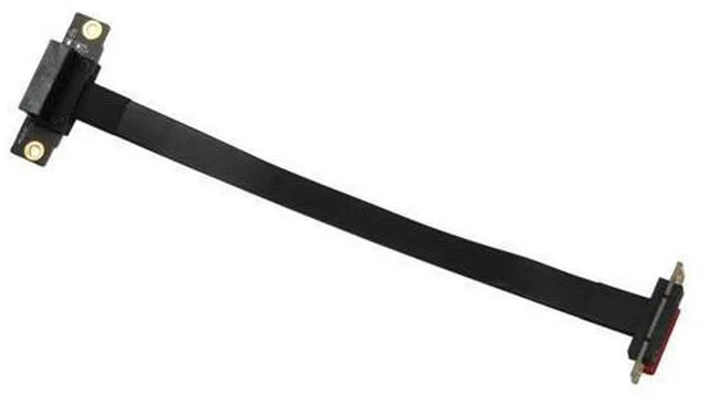 Alt view image 7 of 7 - 4X PCIE X1 Riser Cable Dual 90 Degree Right Angle Pcie 3.0 X1 To X1 Extension Cable 8Gbps PCI Express 1X Riser Card 20Cm