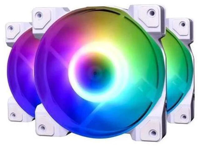 Main image of ID-COOLING DF-12025-ARGB Trio Snow Case Fan CPU Cooling Fan Addressable RGB Case Fan 5V ARGB MB Aura Sync PWM Fan for CPU Cooler/Radiator/PC Chassis