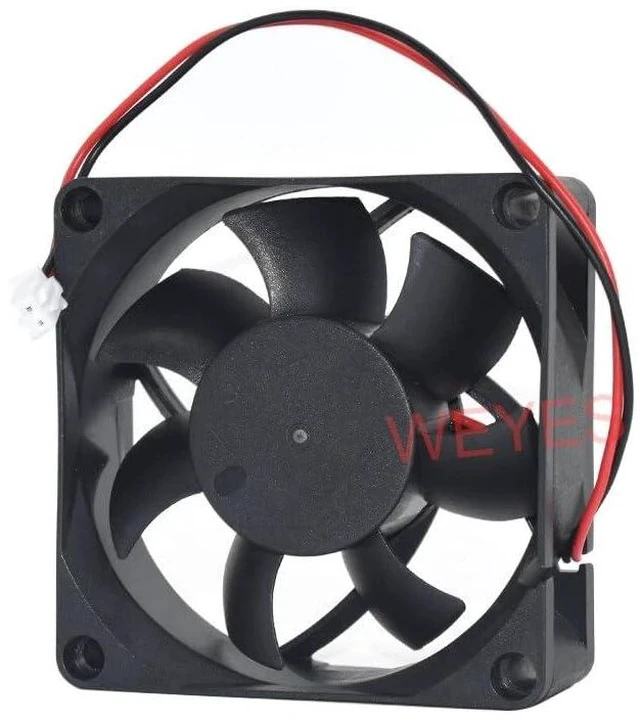 Alt view image 2 of 5 - New 7CM Computer Fan HDH0712UA 70x70x25MM 7025 DC12V 0.35A 2Lines Square Cooling