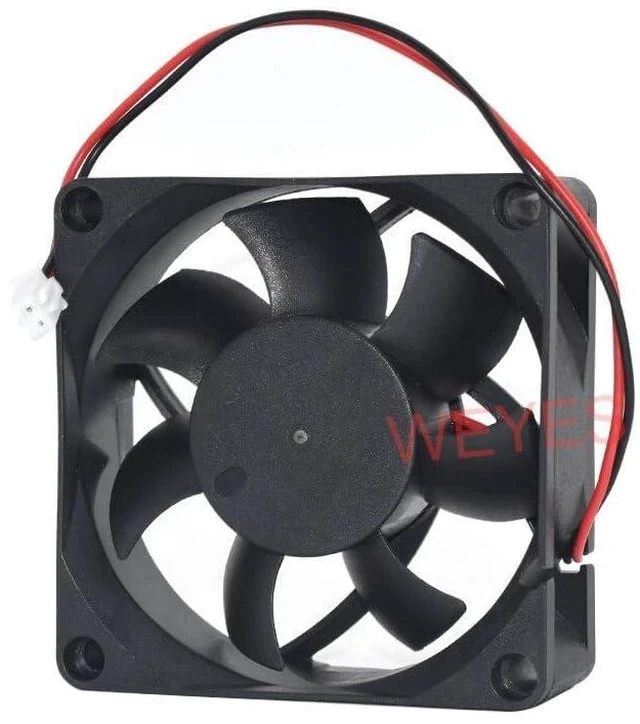 Alt view image 4 of 5 - New 7CM Computer Fan HDH0712UA 70x70x25MM 7025 DC12V 0.35A 2Lines Square Cooling