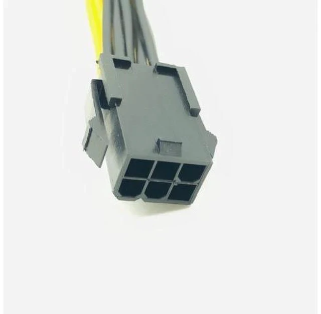Alt view image 5 of 7 - 5PCS PCI-E 6-pin to Dual 6+2-pin (6-pin/8-pin) Power Splitter Cable Graphics Card PCIE PCI Express 6Pin to Dual 8Pin Power Cable