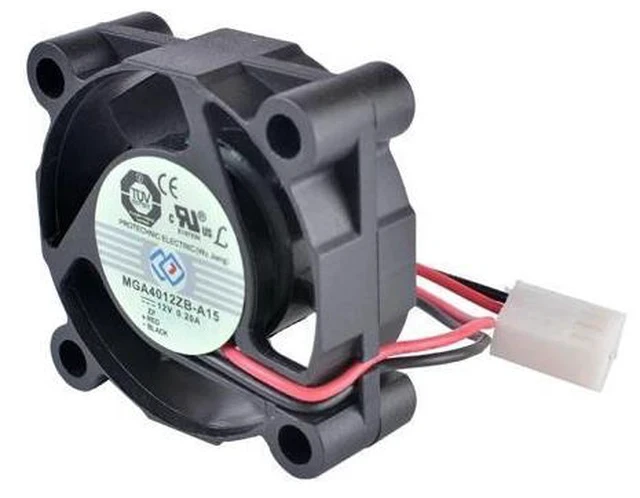 Alt view image 3 of 7 - MGA4012ZB-A15 4cm 40mm 4015 12V 0.20A 2-wire double ball bearing large air volume cooling fan