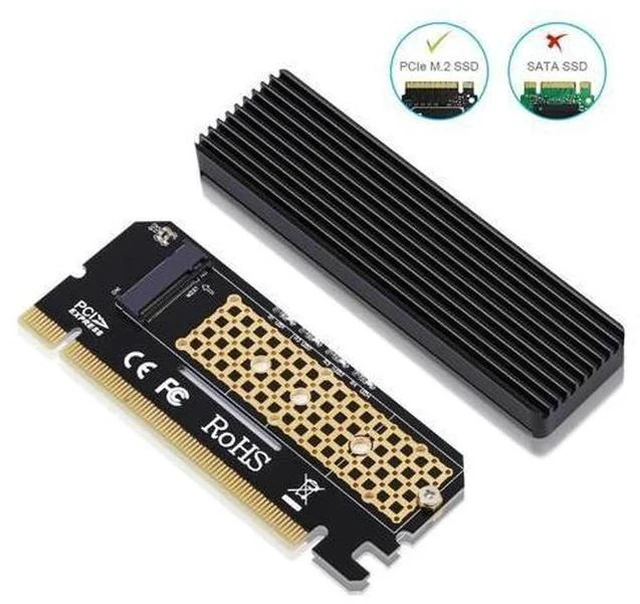 Alt view image 2 of 7 - M.2 to pcie x16 adapter Card pci-e to m.2 convert adapter NVMe SSD Adaptor m2 M Key Interface PCI Express 3.0