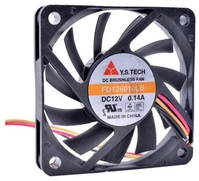 Main image of FD126010LB 6cm 60mm 6010 12V 0.14A Computer CPU 3pin Silent Cooling Fan