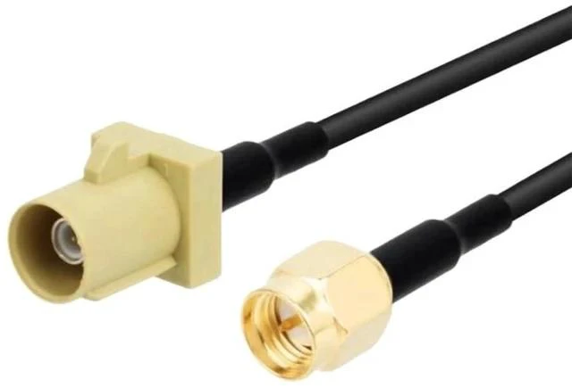 Alt view image 5 of 6 - Connector 1PC Fakra K Male Female Yellow Color to SMA Plug Ja-ck Cable RG174 15cm /30cm/50cm/100cm Wholesale New(Type1,15CM)