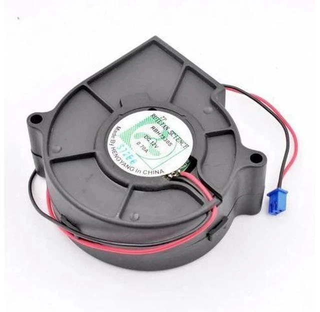 Alt view image 6 of 7 - RBH7530S 75mm 75x75x30mm DC12V 0.70A 2 lines turbo blower blower cooling fan with high air volume