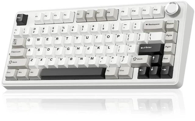 Main image of A75 75% Wireless Mechanical Keyboard, Hot Swappable Gaming Keyboard with Multifunction Knob & RGB, G