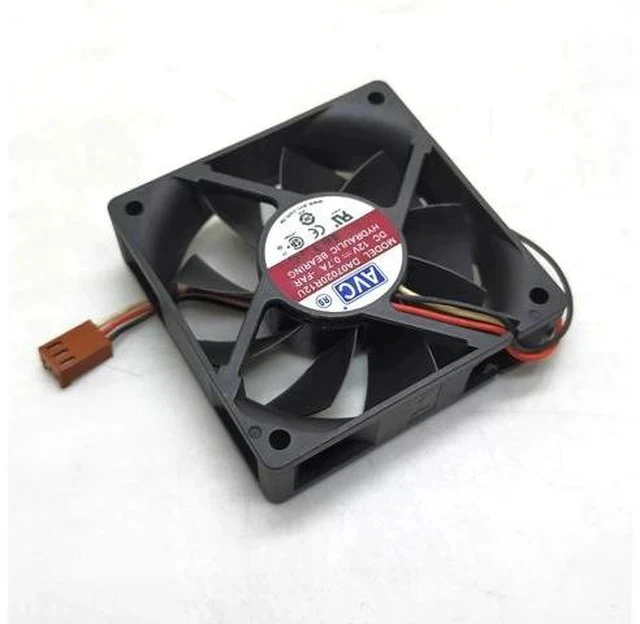 Alt view image 3 of 4 - For AVC 7020 da07020r12u 12v3 line large air volume speed measuring computer case power supply CPU cooling fan