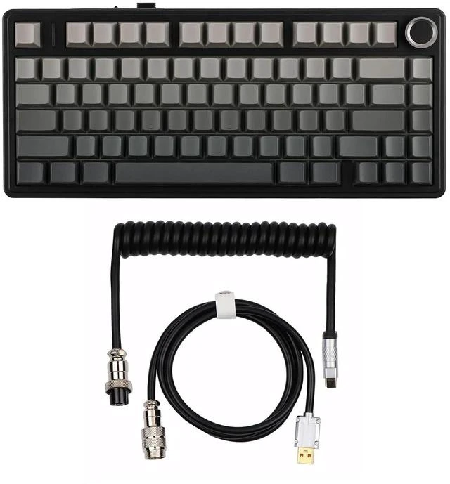 Main image of x Aula F75 Gasket Mechanical Keyboard+Puff Black Mechanical Gaming Keyboard Cable