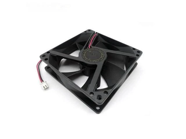 Alt view image 2 of 2 - For D90SM-12 DC 12V 0.18A 90x90x25mm 2-wire server cooling fan