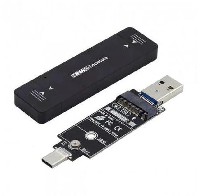 Main image of FVH CY UC-057-2242MM Combo Type-CUSB3.0 to NVME M-key M.2 NGFF SATA SSD PCBA Case 2230/2242mm Adapter RTL9210B Chipset