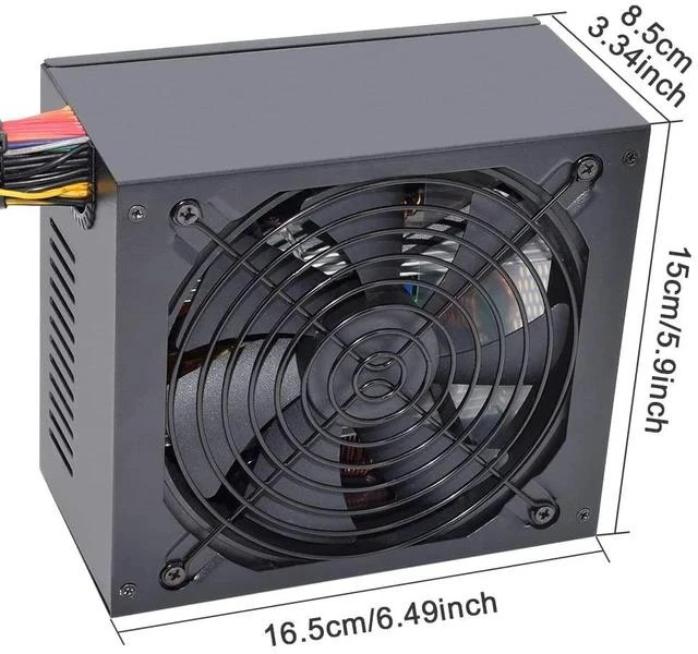 Alt view image 2 of 7 - 1600W Mining Power Supply, ATX PC Antminer PSU Support 6 GPU for Bitmain Ethereum Bitcoin Mining Rig with Auto-Thermally Controlled Fan Supply