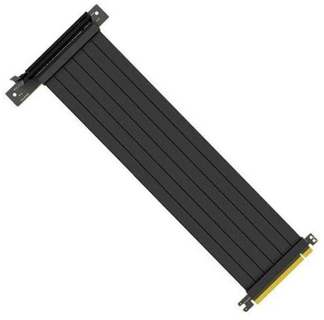 Alt view image 2 of 2 - 15/20/25/30/40/50/60cm Full Speed 3.0 PCIE X16 Riser Cable Graphics Card Extension Cable GPU PCI Express Riser Shielded Extender Color: 90 degree-30cm