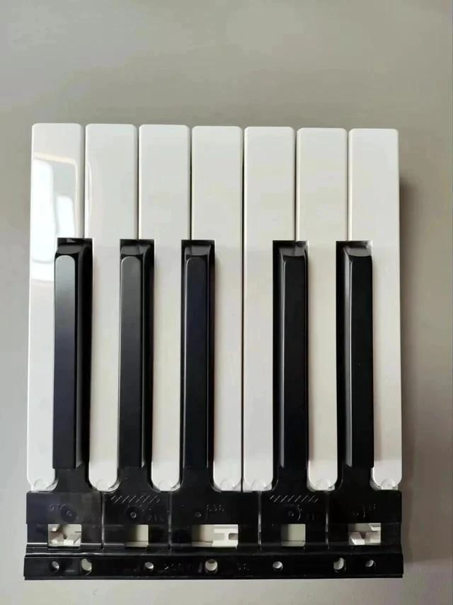 Alt view image 2 of 4 - 12 Keys White Black Keys Keyboard Parts Compatible For Yamaha DGX-660 DGX-650 DGX-640 DGX-630 MM8 MOX8 MOXF8 Electronic Piano Replacement