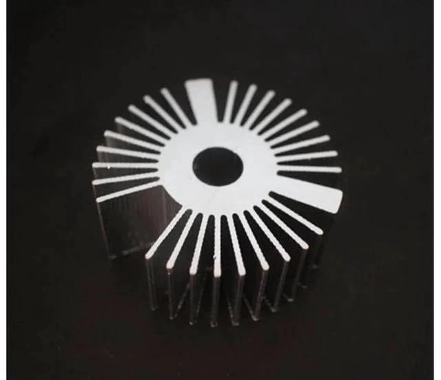 Main image of 53*22mm Round Oxidation Sunflower Aluminum Heatsink for 1W/3W/5W LED Lamp