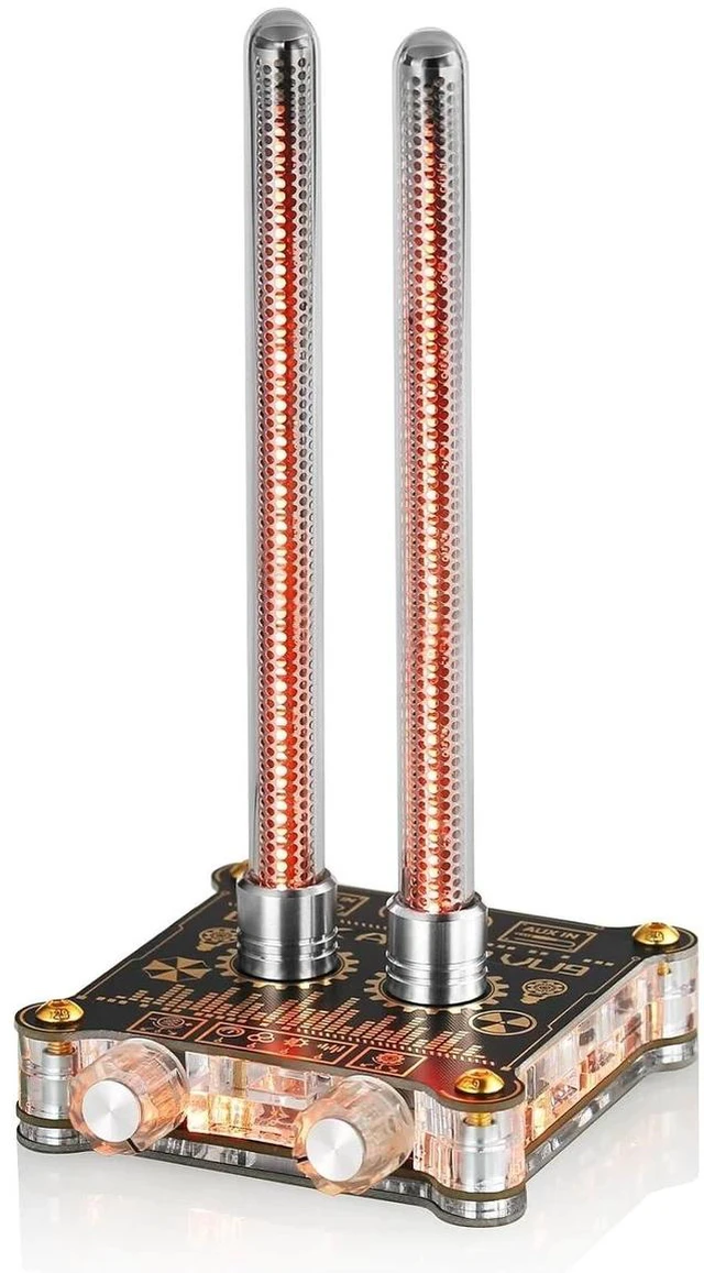 Main image of VU9 Pixie Tube Sound Level Meter Retro Nixie Tube Audio Spectrum MIC Pickup for Home Desktop Decoration (Black, 3.35 inch), XX-VU9-2024