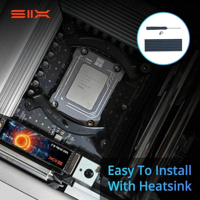 Alt view image 3 of 5 - NVME X7400 M.2 SSD PCIe 4.0-512GB m.2 2280 ssd, Read UP to 5000MB/s for Gaming PS5 Memory Storage Expansion with Heatsink, Internal Solid State Hard Drive PCIe gen 4x4 Nvme for Laptop Desktop pc