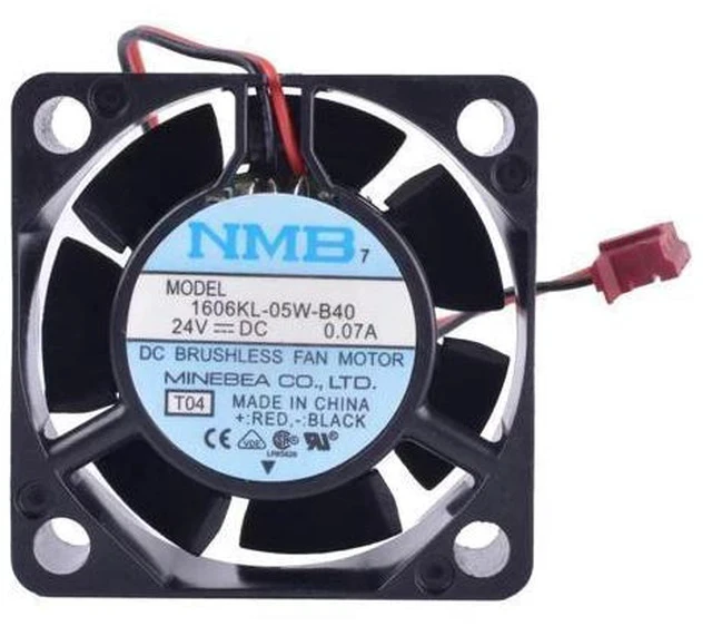 Alt view image 2 of 7 - 1606KL-05W-B40 4cm 4015 40x40x15mm 24V 0.07A Double ball bearing inverter industrial cooling fan