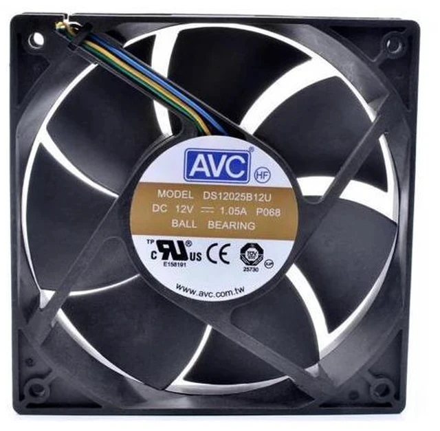 Alt view image 4 of 7 - DS12025B12U 12cm 12025 120x120x25mm 12V 1.05A 4 lines 4pin pwm server chassis cooling fan