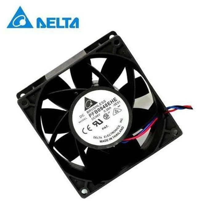 Main image of Delta Blower Fan DC 48V 0.26A 28.8W Inverter Fan 7000RPM 9038 9cm 90*90*38mm PFB0948EHE Blower Cooling Fan