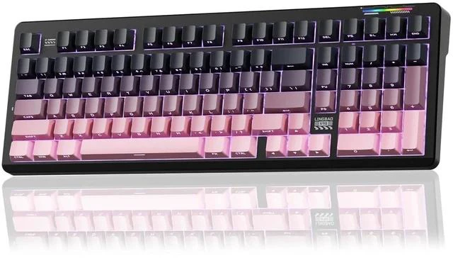 Main image of LINGBAO K98 - 96% Wireless Mechanical Keyboard, Tri-Mode BT5.0/2.4GHz/USB-C, Creamy Keyboard with Nu
