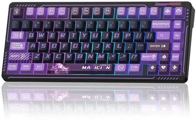 Main image of LINGBAO K75 Wireless Mechanical Keyboard, 75% Anime Gaming Keyboard with 10000mAh Battery, Hot-Swapp