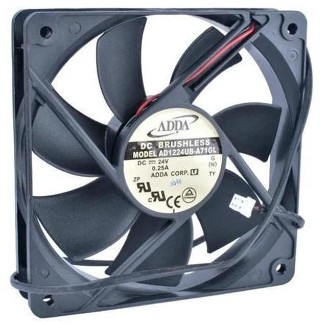 Alt view image 2 of 3 - COOLING REVOLUTION AD1224UB-A71GL 12cm 120mm fan12025 120x120x25mm 24V 0.25A Double ball bearing inverter IPC server cooling fan