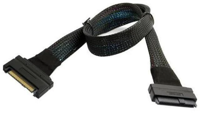 Main image of 50cm U.2 U2 SFF-8639 NVME PCIe SSD Cable Male to Female 68pin Extension Cable