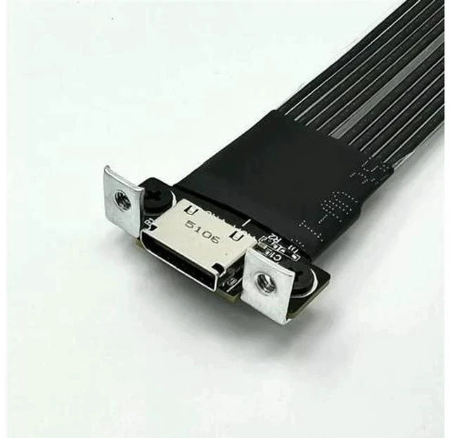 Alt view image 4 of 5 - YOC-Oculink SFF-8611/8612 PCIE 4.0 X4 Gen4 M. 2 Nvme To Graphics Card Adapter Cord External Extension Cable