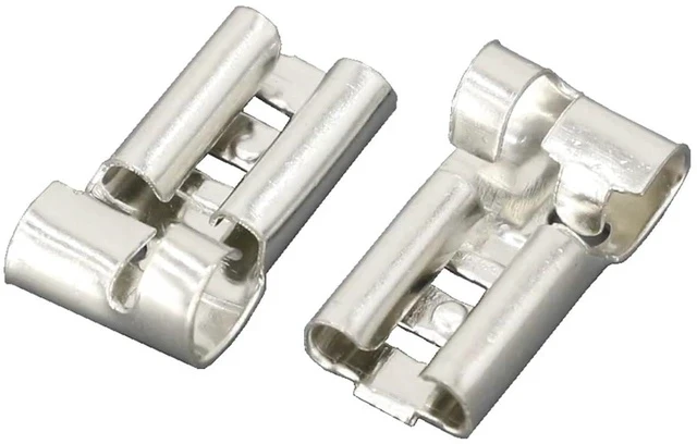 Alt view image 4 of 4 - 50 PCS 4.8 Series Bend Buttons 4.8 * 0.5MM 187 Female Terminals Tinned