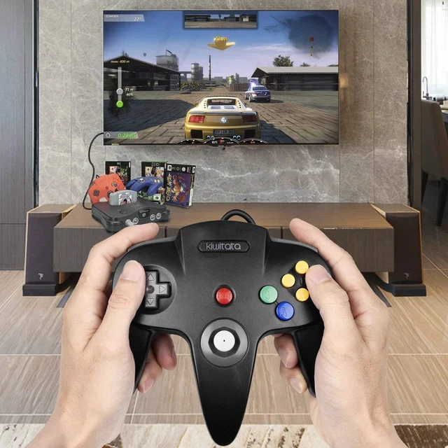 Alt view image 4 of 7 - N64 Controller,kiwitata Retro Wired N64 Gamepad Controller Joystick for N64 Video Console Games System