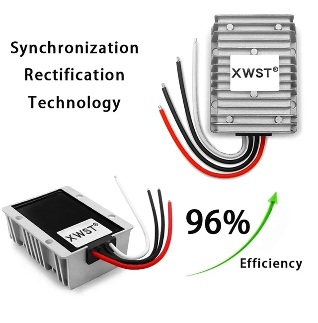 Alt view image 6 of 7 - DC DC 24V Battery Charger 9-35V to 29.2V 18-35V to 29.2V 2A -20A Constant Current Lithium Lead-Acid with Waterproof(5A 75 Golden,18-35V-29.2V)