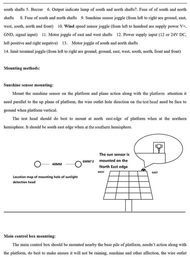 Alt view image 7 of 7 - Dual Axis Solar Tracker Controller Sun Tracker Automatic Tracking Controller System Platform Tracking White
