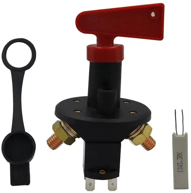 Alt view image 2 of 6 - FIA Kill Switch Battery Isolator Cut Off/Out Master Switch 12V/24V 150A M10