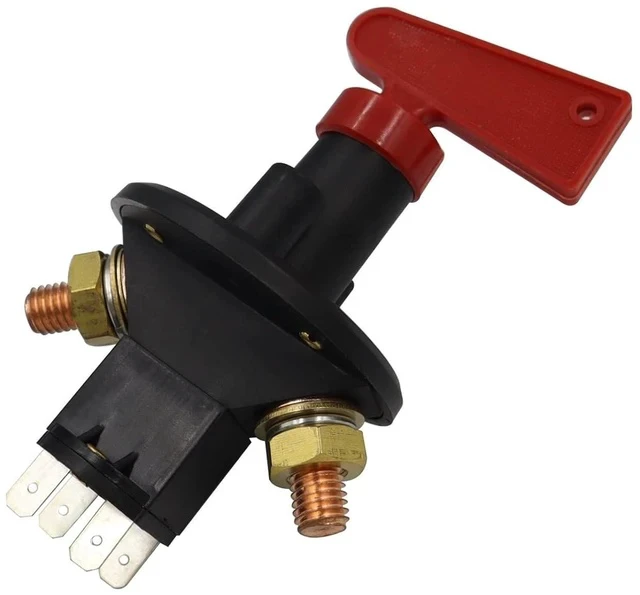Alt view image 4 of 6 - FIA Kill Switch Battery Isolator Cut Off/Out Master Switch 12V/24V 150A M10