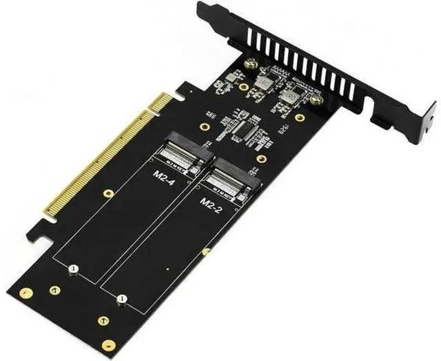 Main image of jeyi iHyper M.2 PCIE4.0 X16 to 4X NVME Adapter Card PCIE4.0 GEN4 X16 to 4X NVME RAID Card PCI-E VROC Card