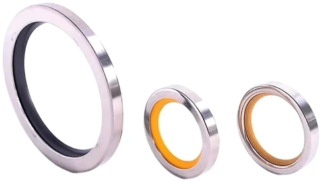 Alt view image 3 of 5 - OD:55mm stainless steel oil seal, high-pressure air compressor oil seal(Double lips,38x55x15)