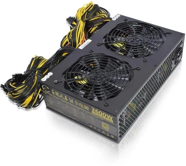Main image of 3600W ATX Power Supply 110-240V Miner/PC PSU Support 12 GPU Graphics Card for BTC ETH ETC ZEC ZCASH DGB XMR Power Mining