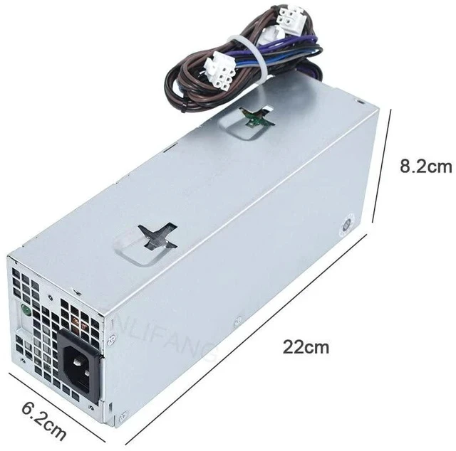 Alt view image 3 of 5 - New PSU L260EBM-01 H260EBM-01 0WYHR8 AC260EBM-01 HU260EBM-00 260W for Optiplex 3050 5050 7050 3080 5080 7080 5090 7090