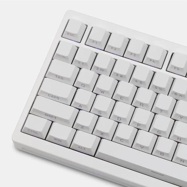 Alt view image 2 of 6 - PMOKEY P75 75% Wireless Mechanical Keyboard, Tri-Mode RGB Gaming Keyboard with Dot-Matrix Display, Aluminum Alloy Body, Volume Knob, Up to 10000mAh Battery (Lite White)
