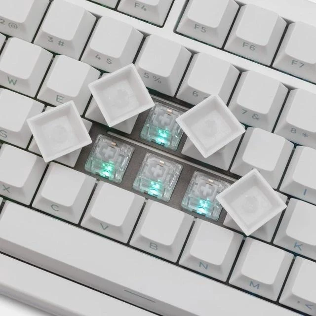 Alt view image 4 of 6 - PMOKEY P75 75% Wireless Mechanical Keyboard, Tri-Mode RGB Gaming Keyboard with Dot-Matrix Display, Aluminum Alloy Body, Volume Knob, Up to 10000mAh Battery (Lite White)