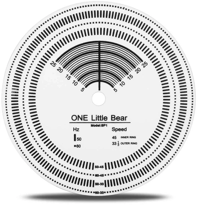 Alt view image 2 of 6 - Nobsound D60 50 / 60Hz Stroboscopic Speed Strobe Light Tachometer Disc for Turntable LP Record Player