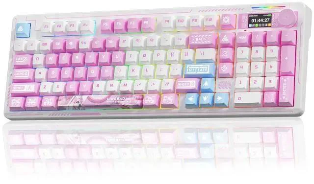 Main image of LINGBAO K98 PRO Anime Mechanical Keyboard Wireless, with Screen & Knob,RGB Gaming Keyboard, Tri-Mode