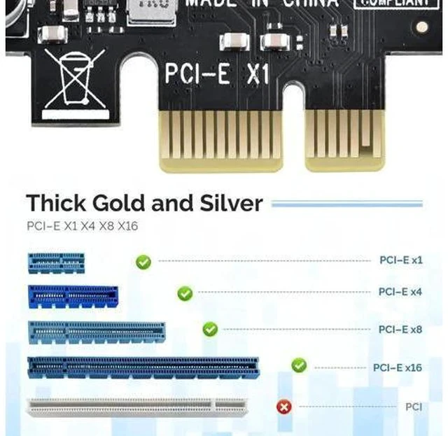 Alt view image 7 of 7 - PCIE USB 3.0 Card 7 Ports PCI Expree to USB Expansion Card Super Speed 5Gbps PCI-e USB3 Hub Controller Adapter for Windows 11/10/8/7/XP/Vista