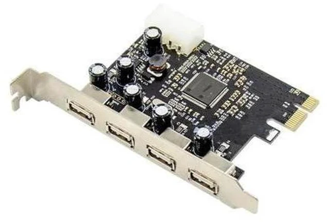 Main image of FOR PCI-E To 4 Port USB 2.0 Converter Card 4 Port USB 2.0 PCI Express Card PCIe USB 2.0 Host Controller Card MCS9990 Chipset