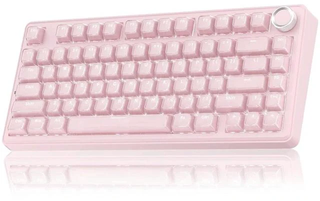 Main image of A75 Wireless Gaming Keyboard with Multifunction Knob, BT5.0/2.4GHz/USB-C, 75% Mechanical Keyboard, H