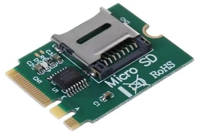 Alt view image 2 of 5 - M2 NGFF Key A.E WIFI Slot to Micro-SD SDHC SDXC TF Card Reader T-Flash Card M.2 A+E Card Adapter Kit