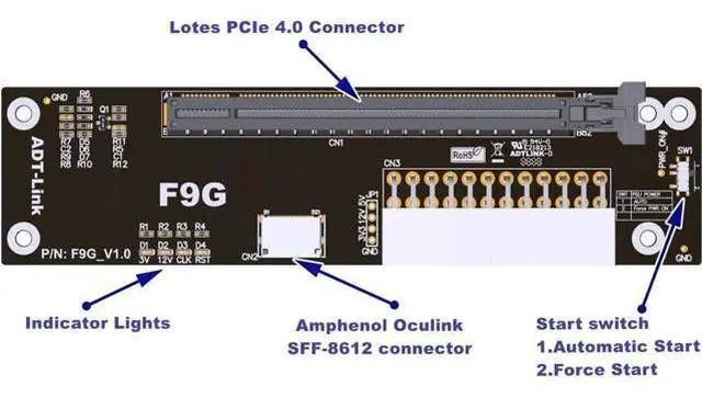 Alt view image 3 of 7 - ADT-Link M.2 Key A+E to PCIe 4.0 x4 Extension Flat Cable for x4 Audio Card/Wireless LAN Card to M.2 A.E Extender (M52JF, 20cm)